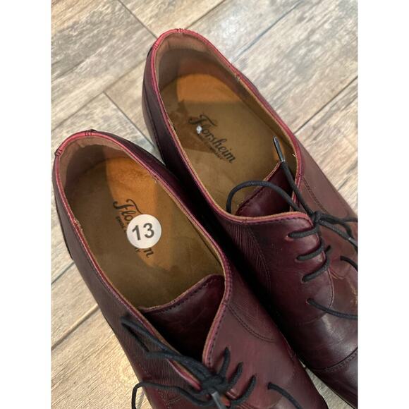 Florsheim Oxfords Shoes Cap Toe Lace-Up Leather Burgundy Size 13 main image 10